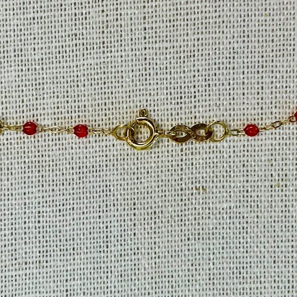Gigi Clozeau Ruby Necklace 17.7"  18K Yellow Gold - Picture 4 of 6